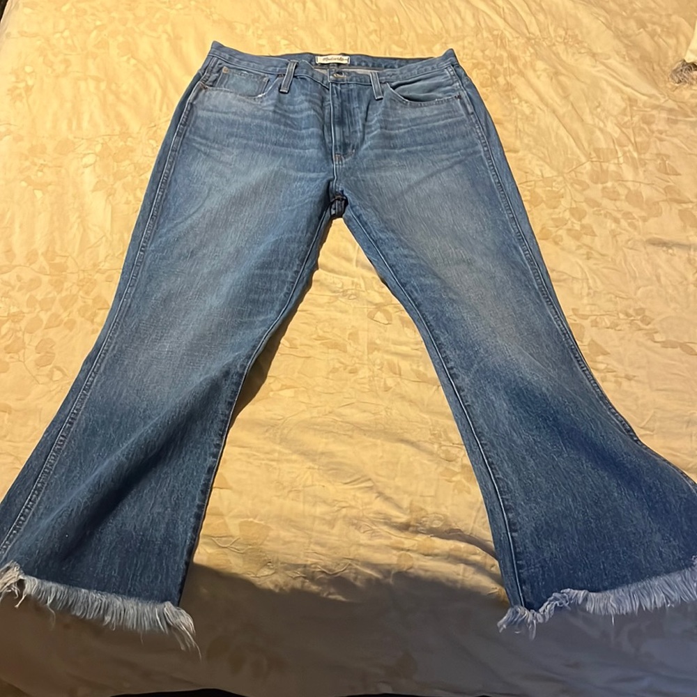 Madewell Rigid Flare Blue Jean, size 32